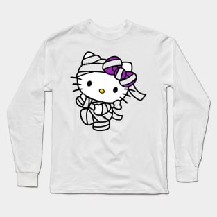 Halloween Mummy Kitty Long Sleeve T-Shirt